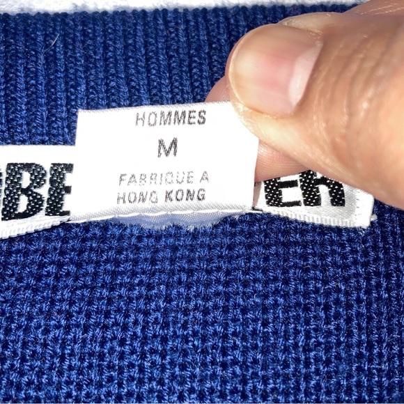 Obermeyer Sweater Round Neck Men's M Ski Apine Red Blue Yellow - Picture 13 of 14